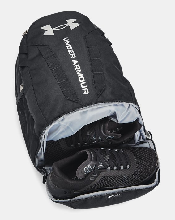 UA Hustle 5.0 Backpack in Black image number 5